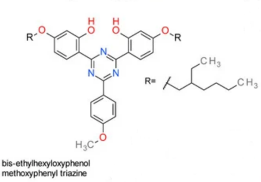Бис-этилгексилоксифенол метоксифенил триазин.png